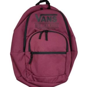 NEW Vans Burgundy/Maroon Backpack Motiveatee Back